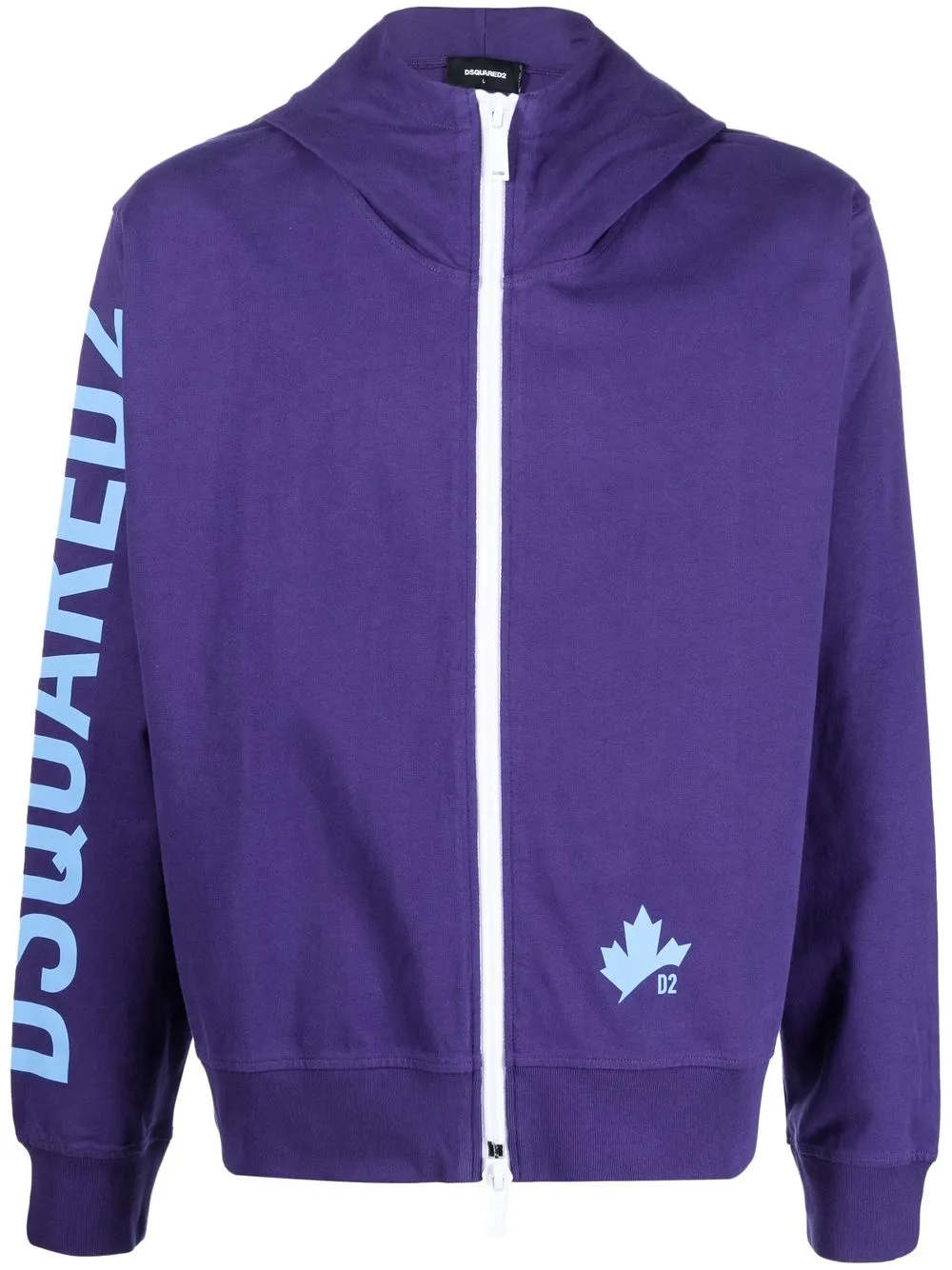 

Dsquared2 hoodie con cierre - Morado