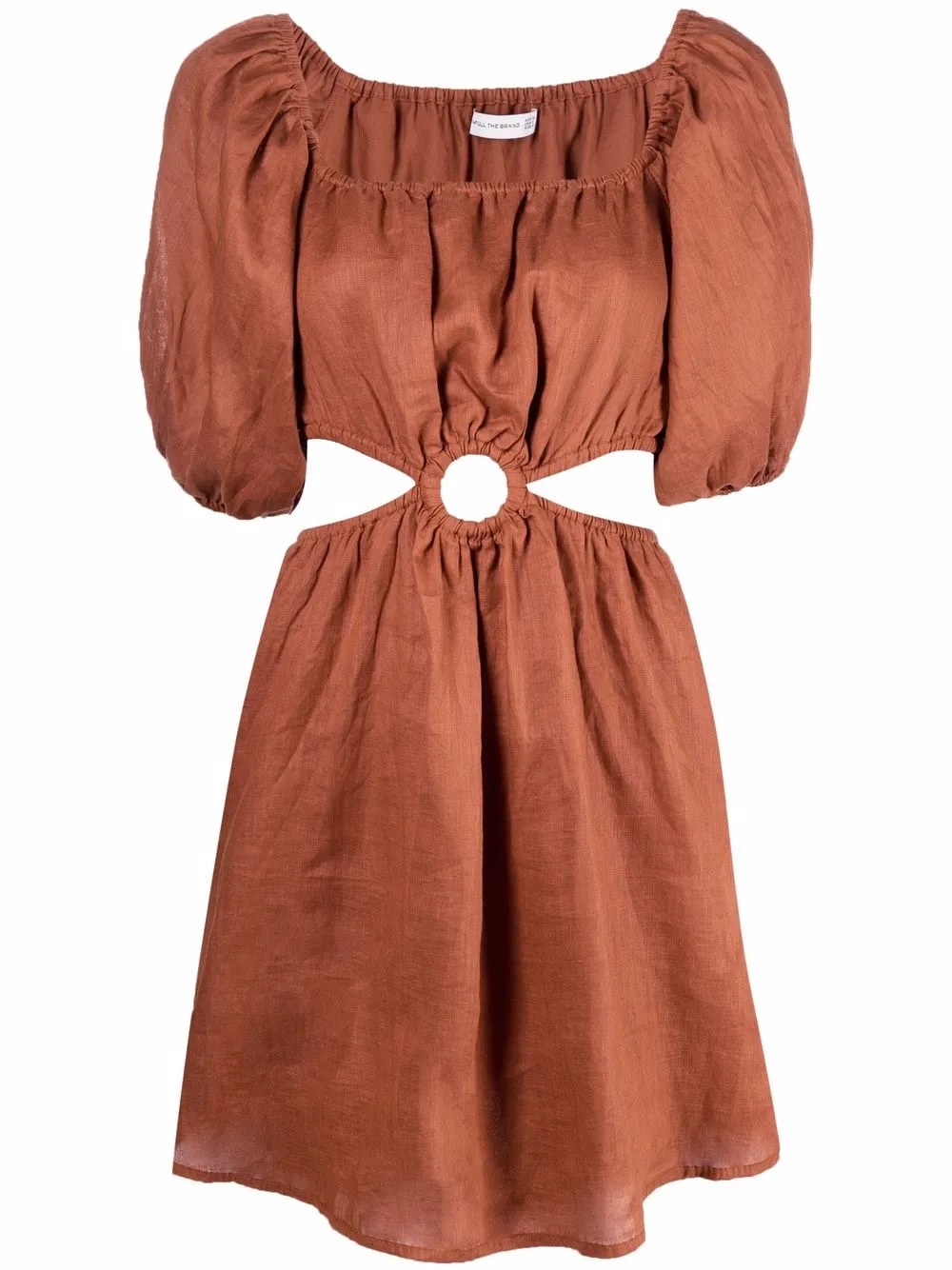 Almero hand-dyed cut-out dress
