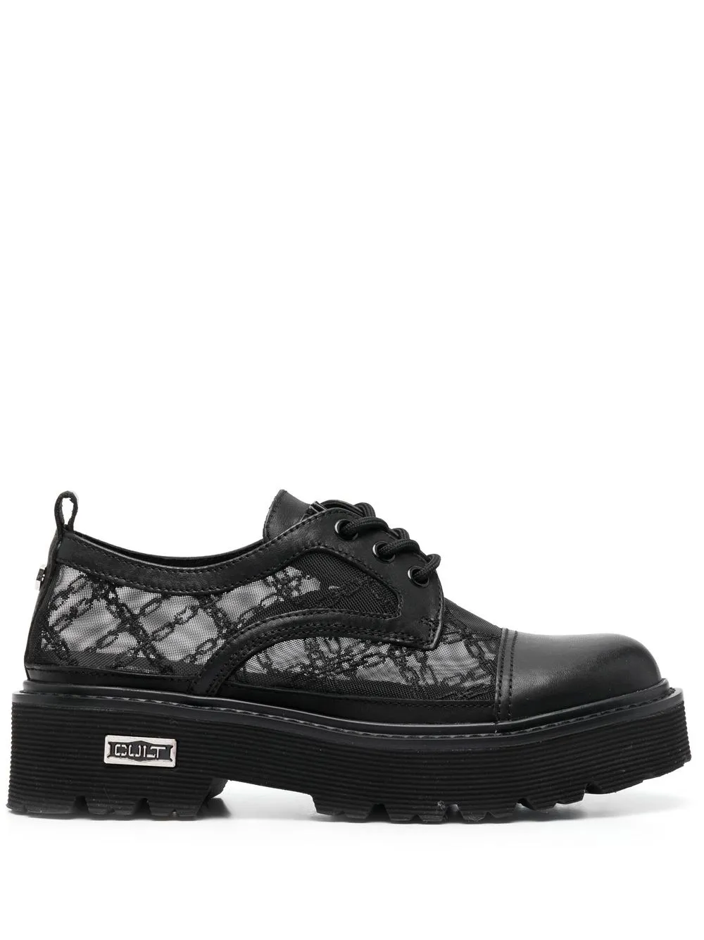 

Cult mesh-panel lace-up brogues - Black