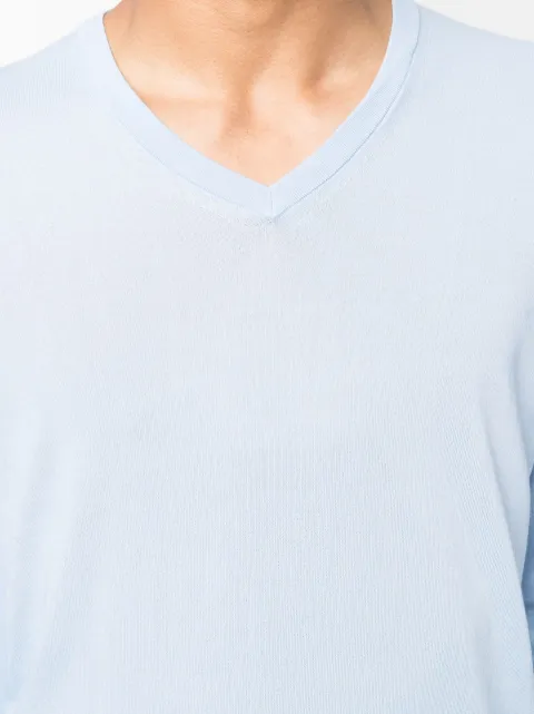 Malo V-neck Cotton Jumper - Farfetch