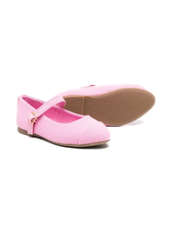 Bebe side buckle fastening ballerina shoes