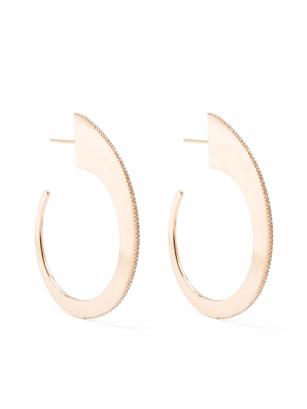 

SHAY arracadas en oro rosa de 18kt con diamantes - Rosado