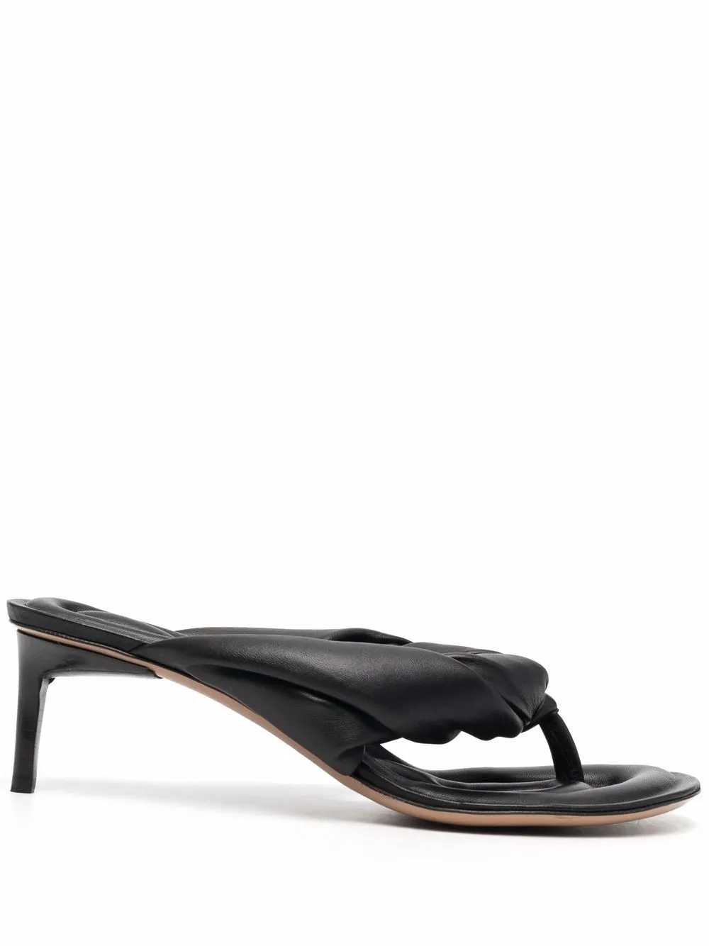 Jacquemus sandalias con puntera abierta - Negro