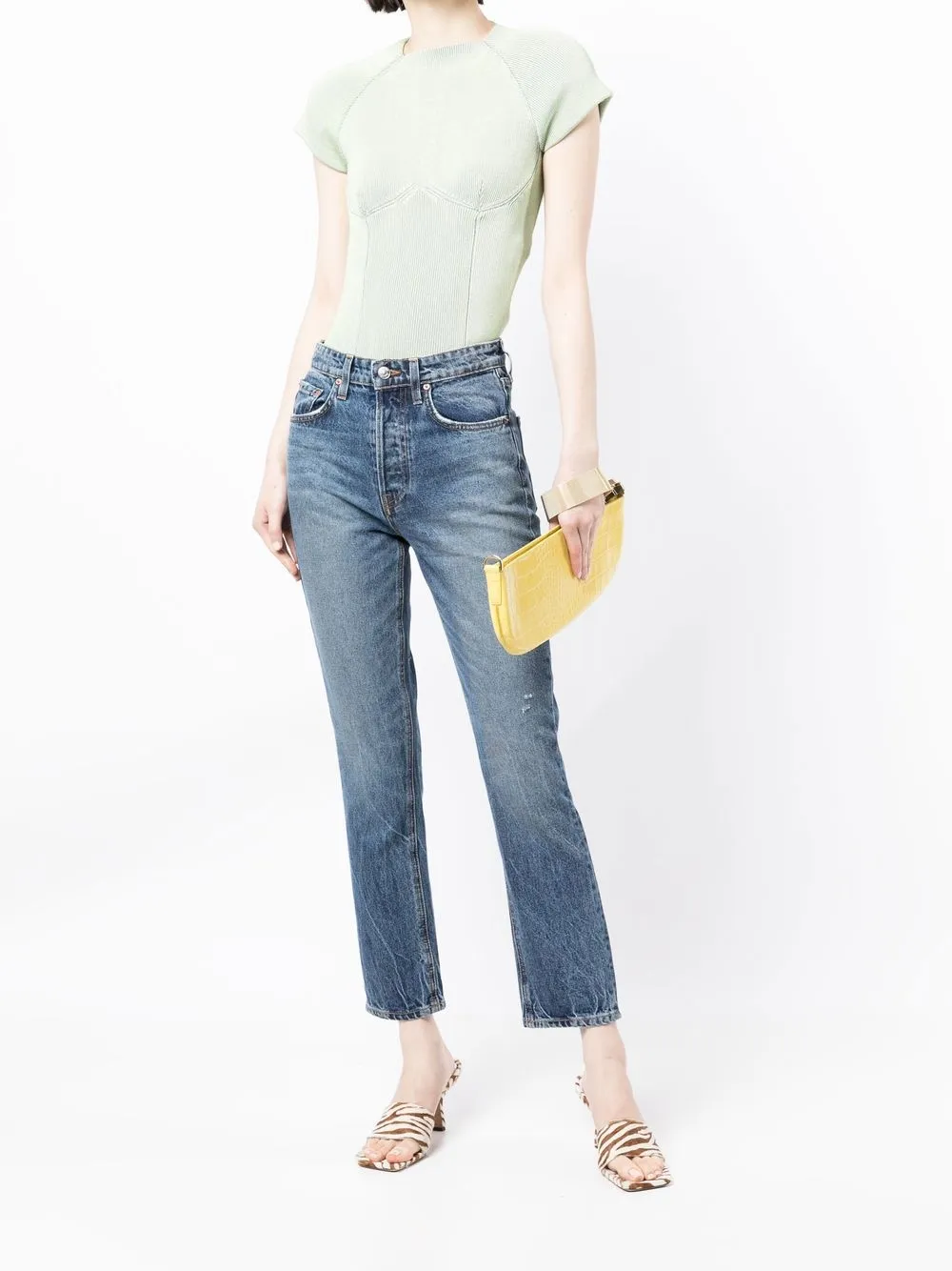 Grlfrnd Straight jeans - Blauw