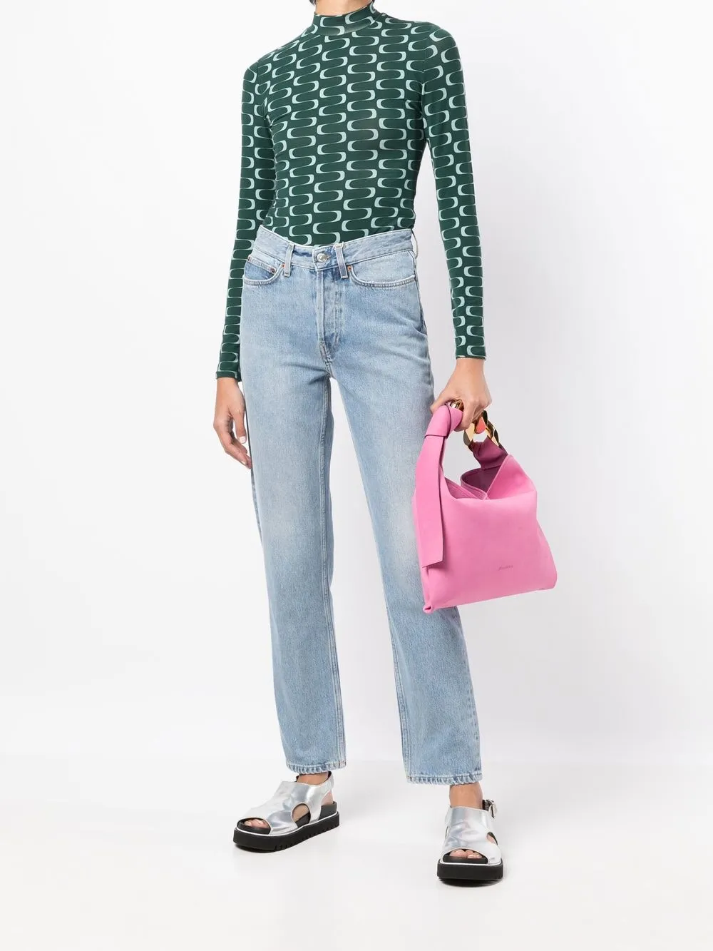 wonhundred Won Hundred Shorts met paperbag taille - Blauw
