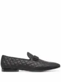 Tagliatore quilted leather loafers - Black