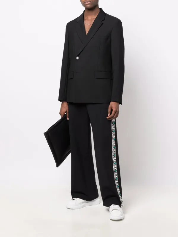 【送料&関税込】Balmain Pants With Side Slits Balmain side-detail Trousers | Black | FARFETCH