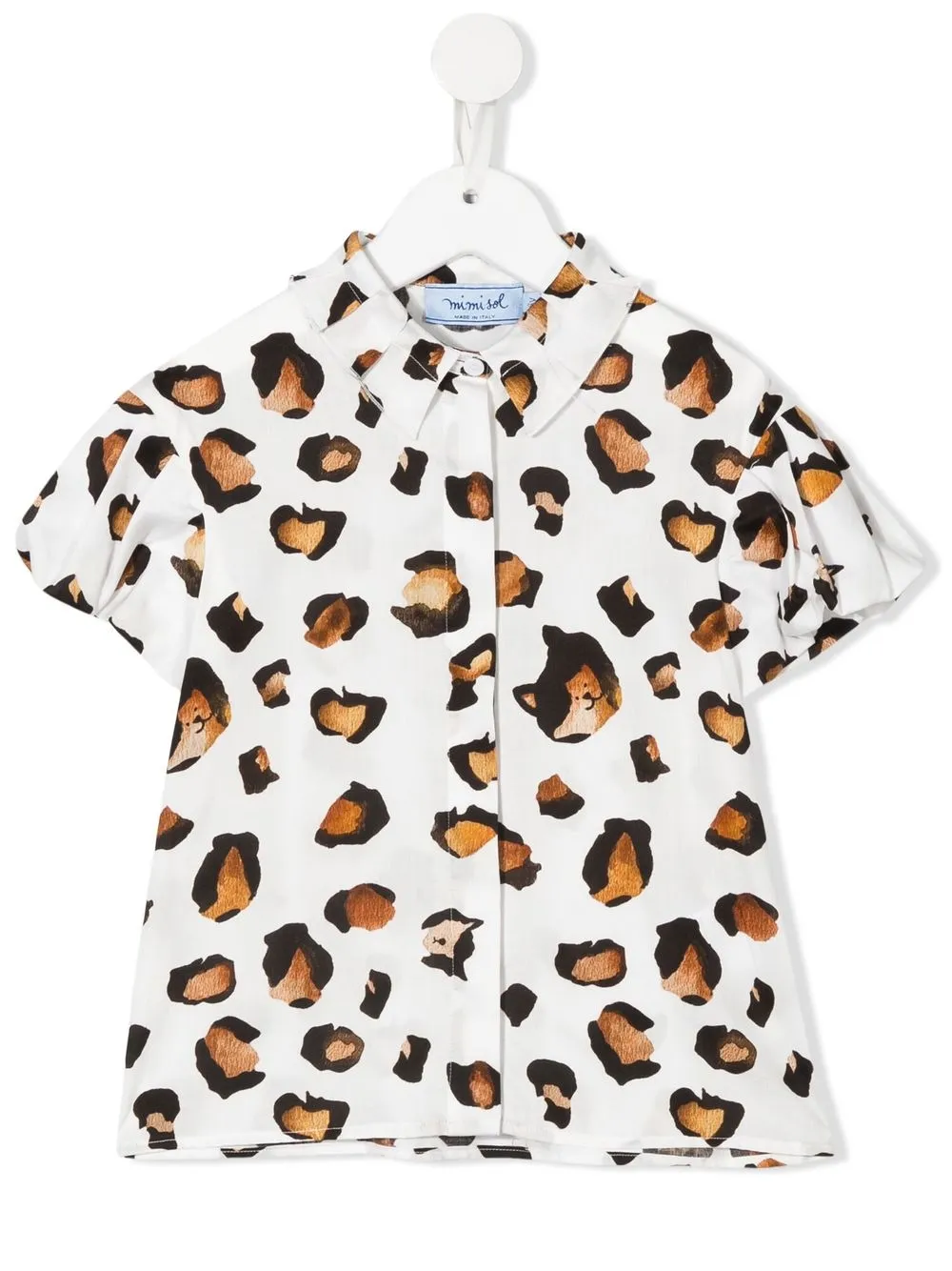 

Mi Mi Sol camisa con estampado de leopardo - Blanco