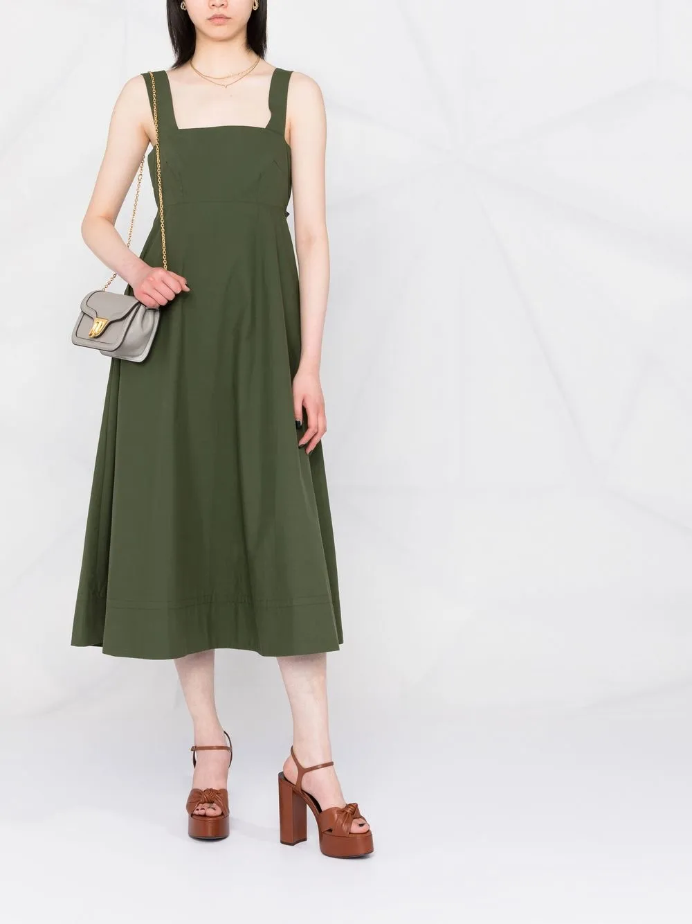 Coccinelle Leren crossbodytas - Grijs