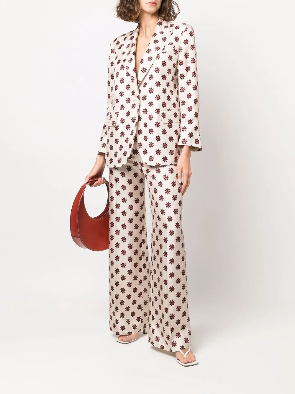 Alberto Biani geometric-pattern silk blazer | Blazers | Image 2