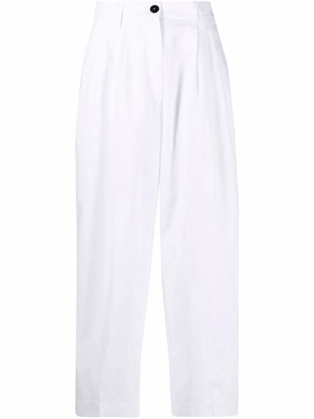 

Forte Forte pantalones con tiro alto - Blanco