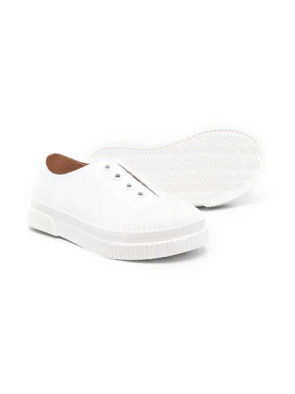 Age Of Innocence lo-top lace-less Sneakers | White | FARFETCH HK