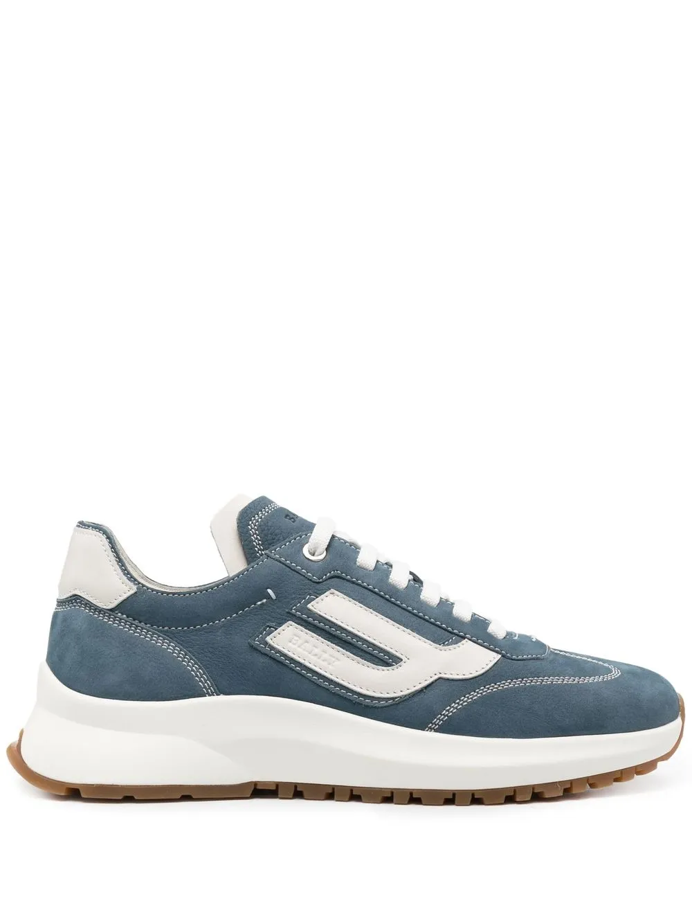 

Bally tenis con paneles y logo estampado - Azul