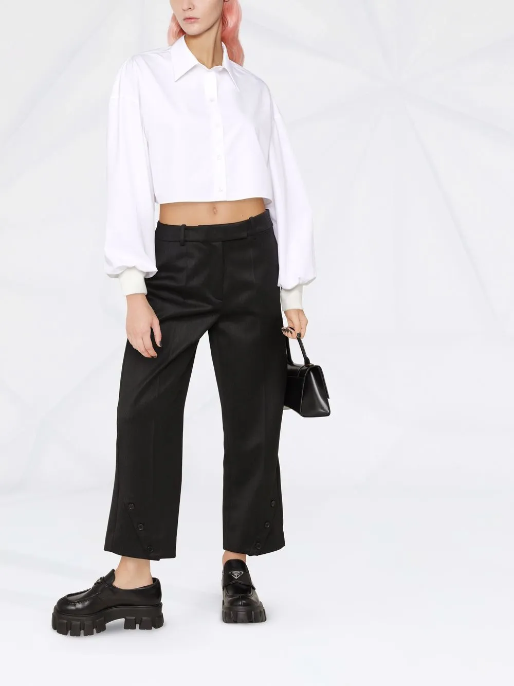 Alexander McQueen Blouse met ballonmouwen - Wit