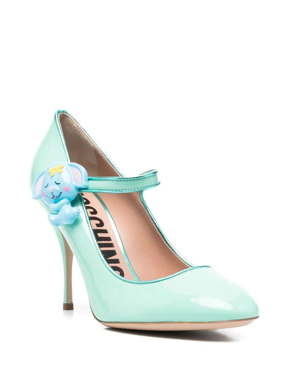 Moschino Leren pumps - Groen