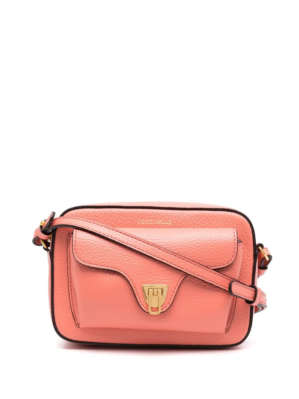

Coccinelle bolsa crossbody con textura granulada - Rosado