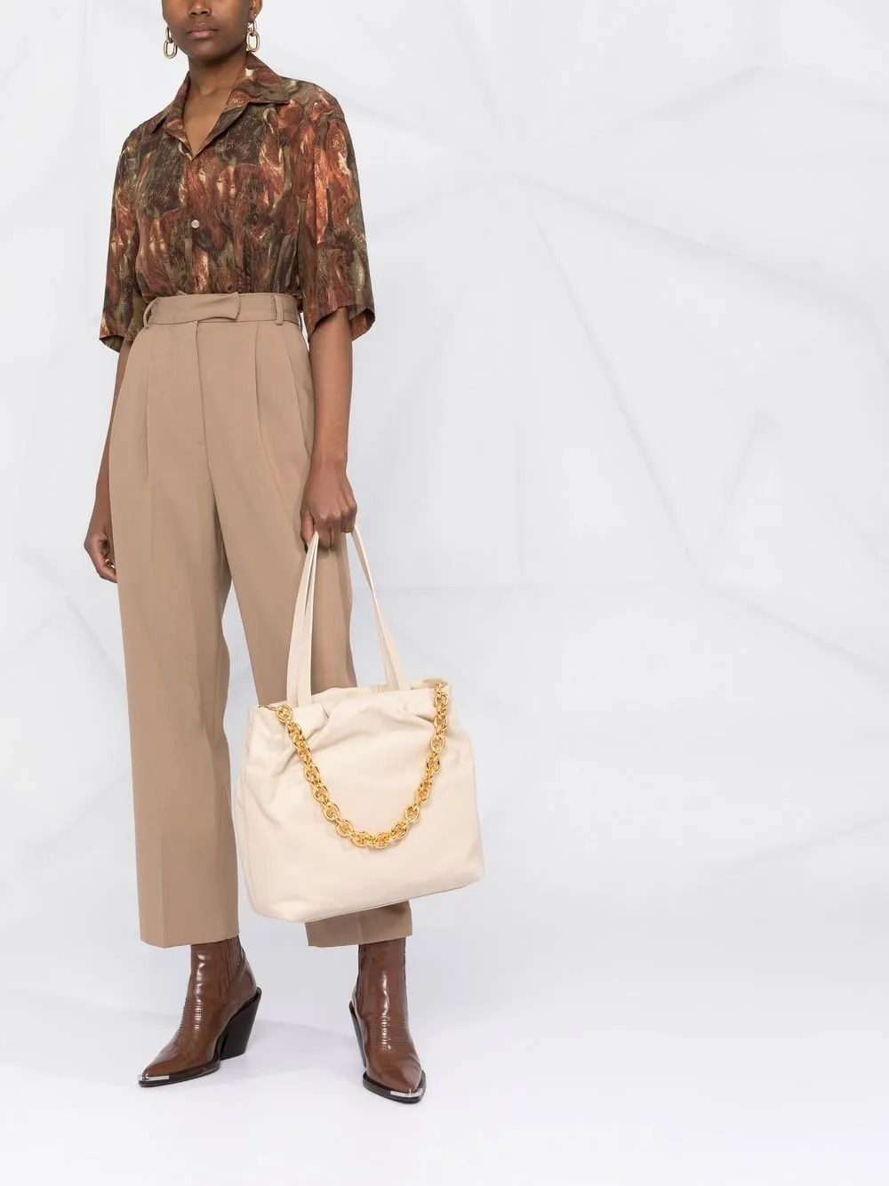 Coccinelle Ophelie De Jour leren shopper - Beige