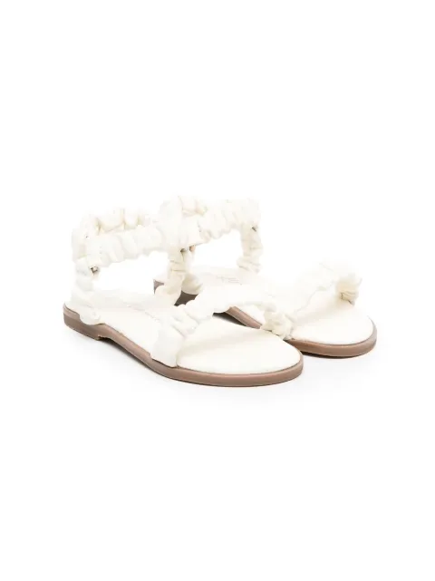 Age of Innocence Kyle ruched leather sandals