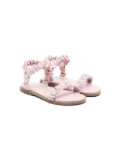 Age of Innocence Kyle ruched leather sandals - Pink