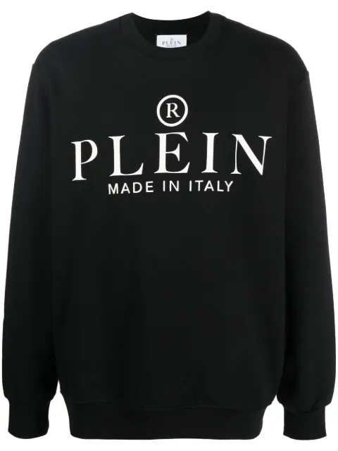 Philipp Plein logo-print crew neck sweatshirt