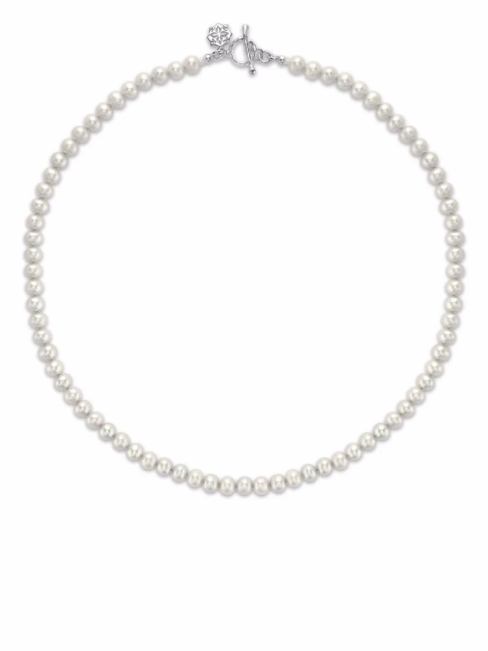 

DOWER AND HALL collar con detalle de perla - Plateado