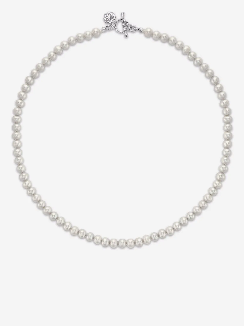 DOWER AND HALL pearl-detail necklace | Silver | Image 1