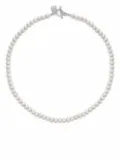 DOWER AND HALL pearl-detail necklace - Silver