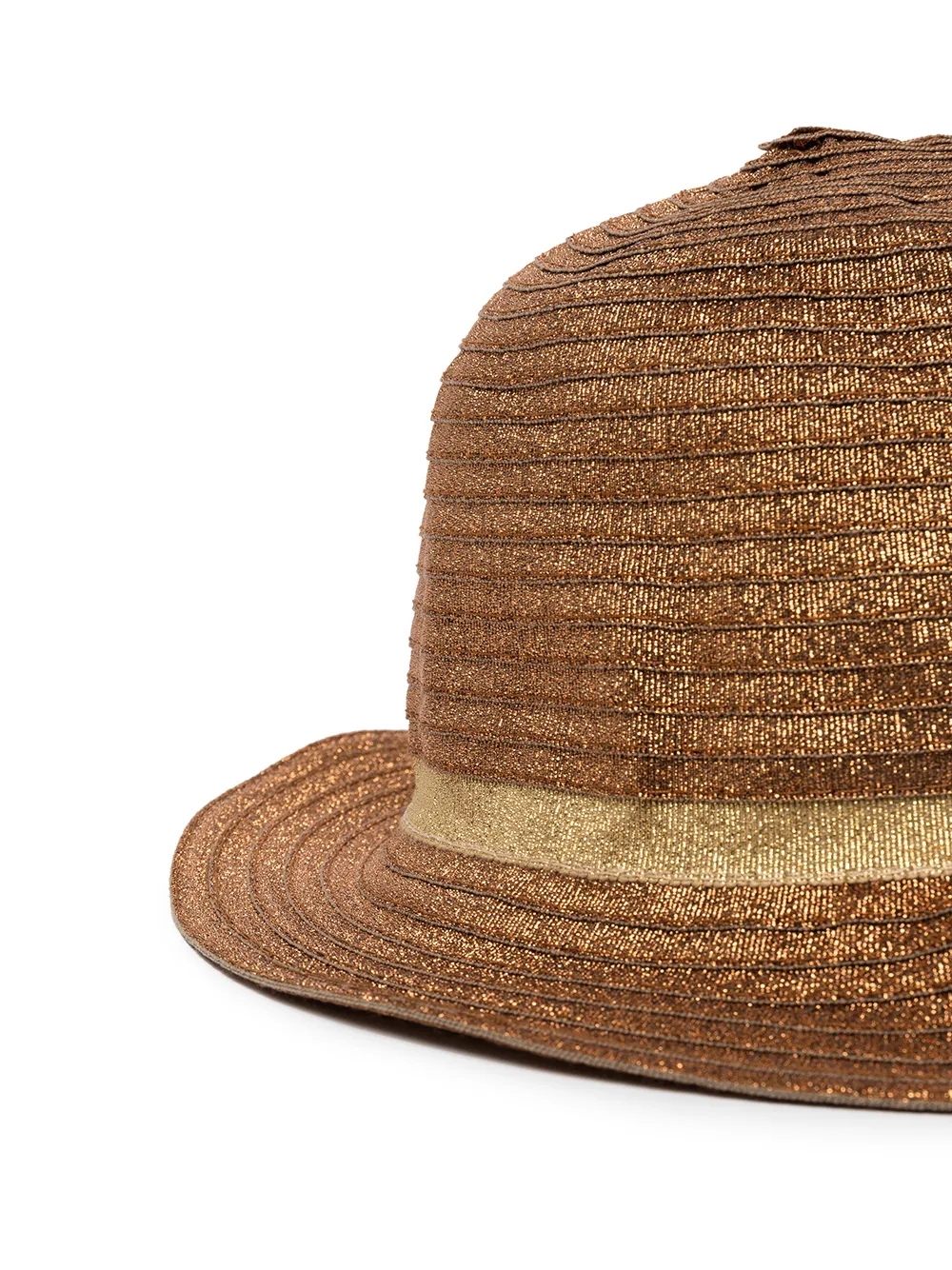 Madison.Maison Fedora met lurex detail - Bruin