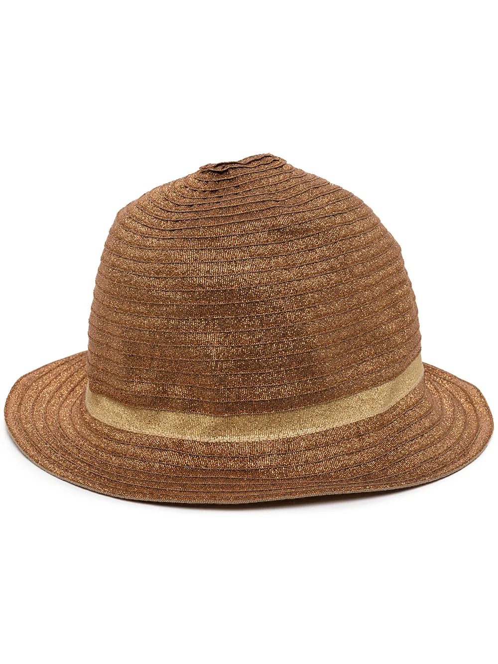

Madison.Maison lurex-detail fedora - Brown