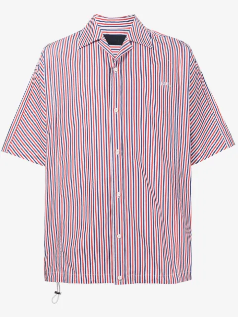Juun.J Camisa mangas curtas com listras