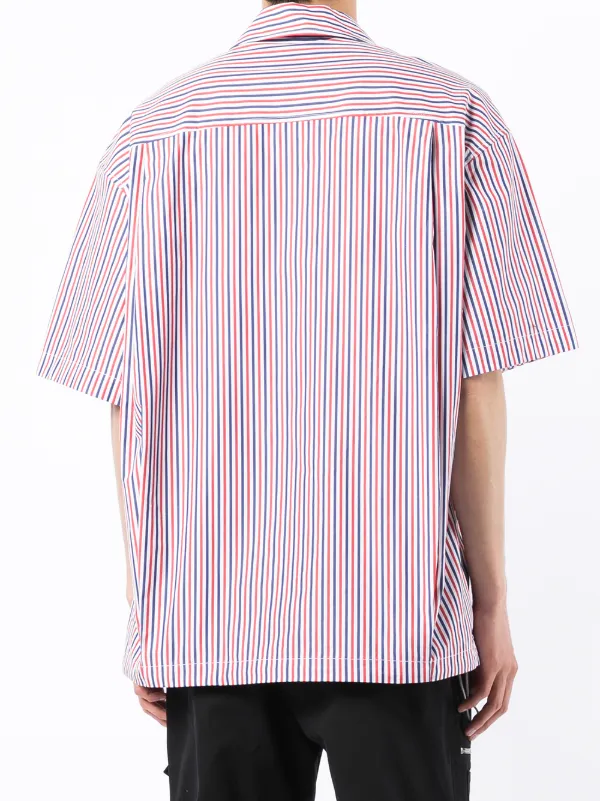 Juun.J Striped short-sleeve Shirt | White | FARFETCH