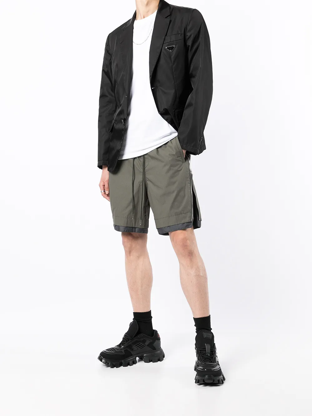 Juun.J Shorts met trekkoord - Groen