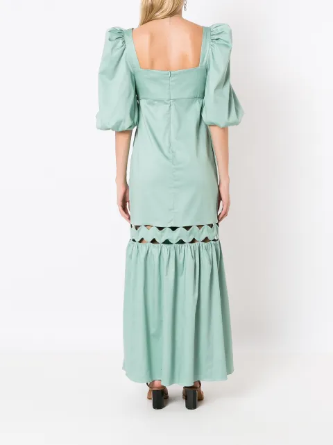 Adriana Degreas puff-sleeve cut-out maxi dress VTLG0842V22 - 3