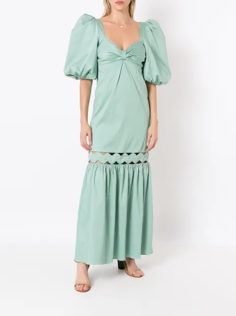 Adriana Degreas puff-sleeve cut-out maxi dress VTLG0842V22 - 1