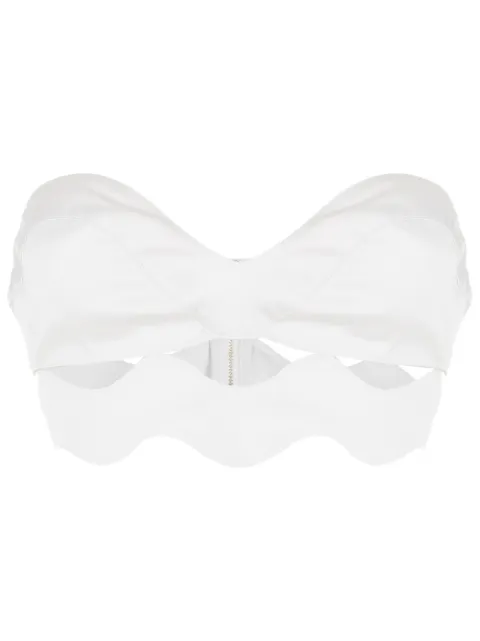 Adriana Degreas zig-zag edge bandeau top