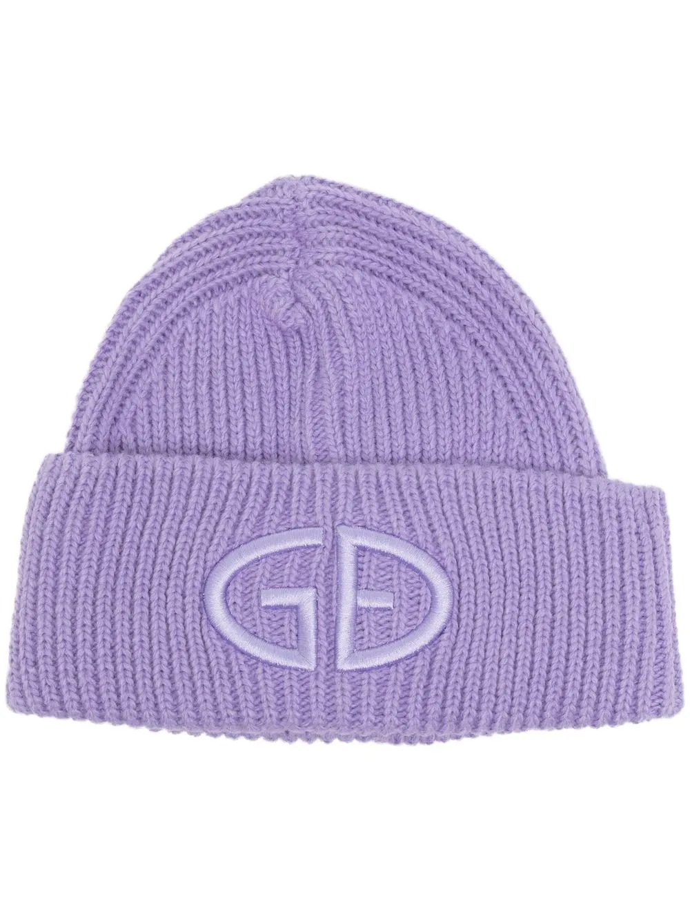 

Goldbergh ribbed-knit embroidered logo hat - Purple