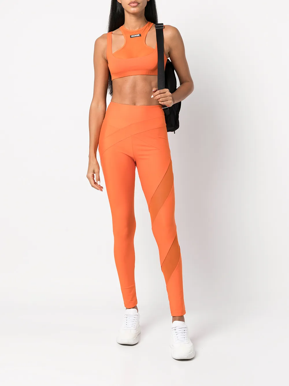 Adidas warp knit hot sale tights orange