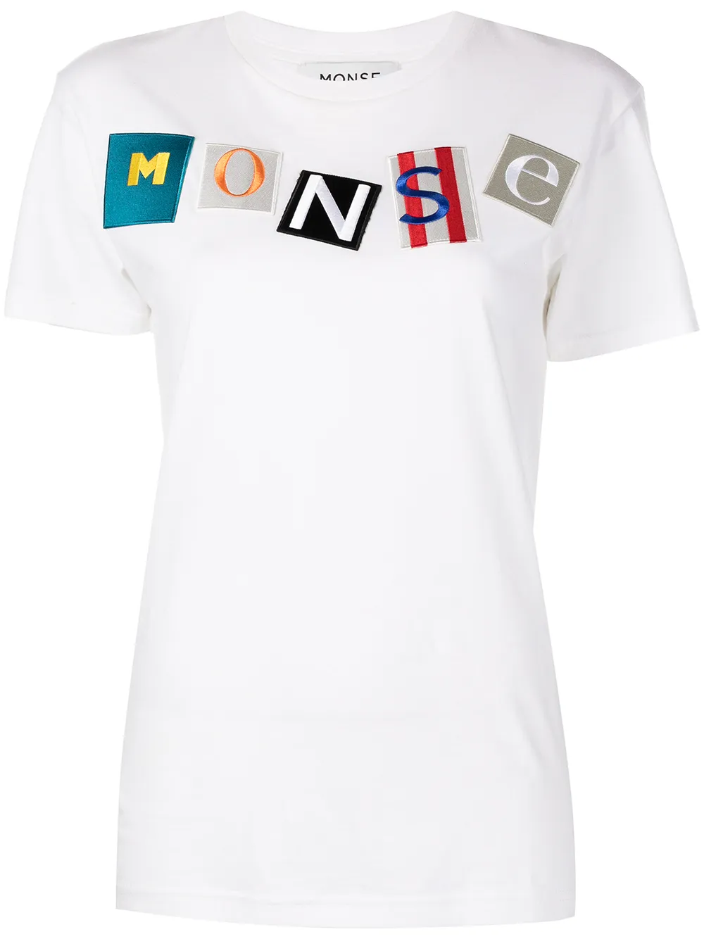 

Monse logo-patch cotton T-shirt - White