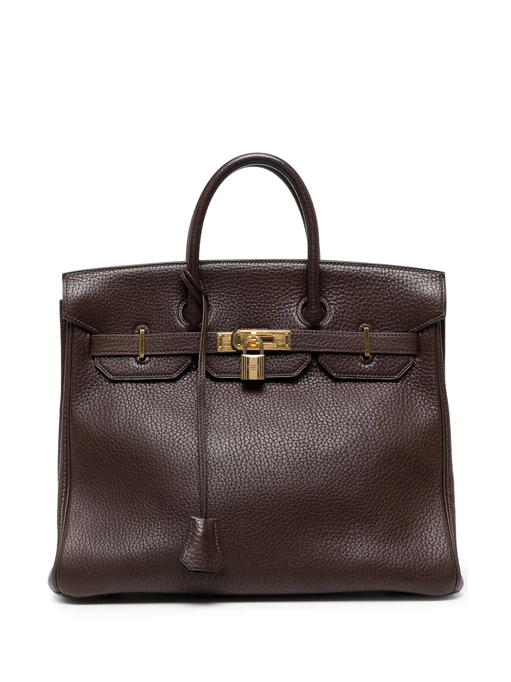Pre-owned Hermes 1995  Haut À Courroies 32 Bag In Brown
