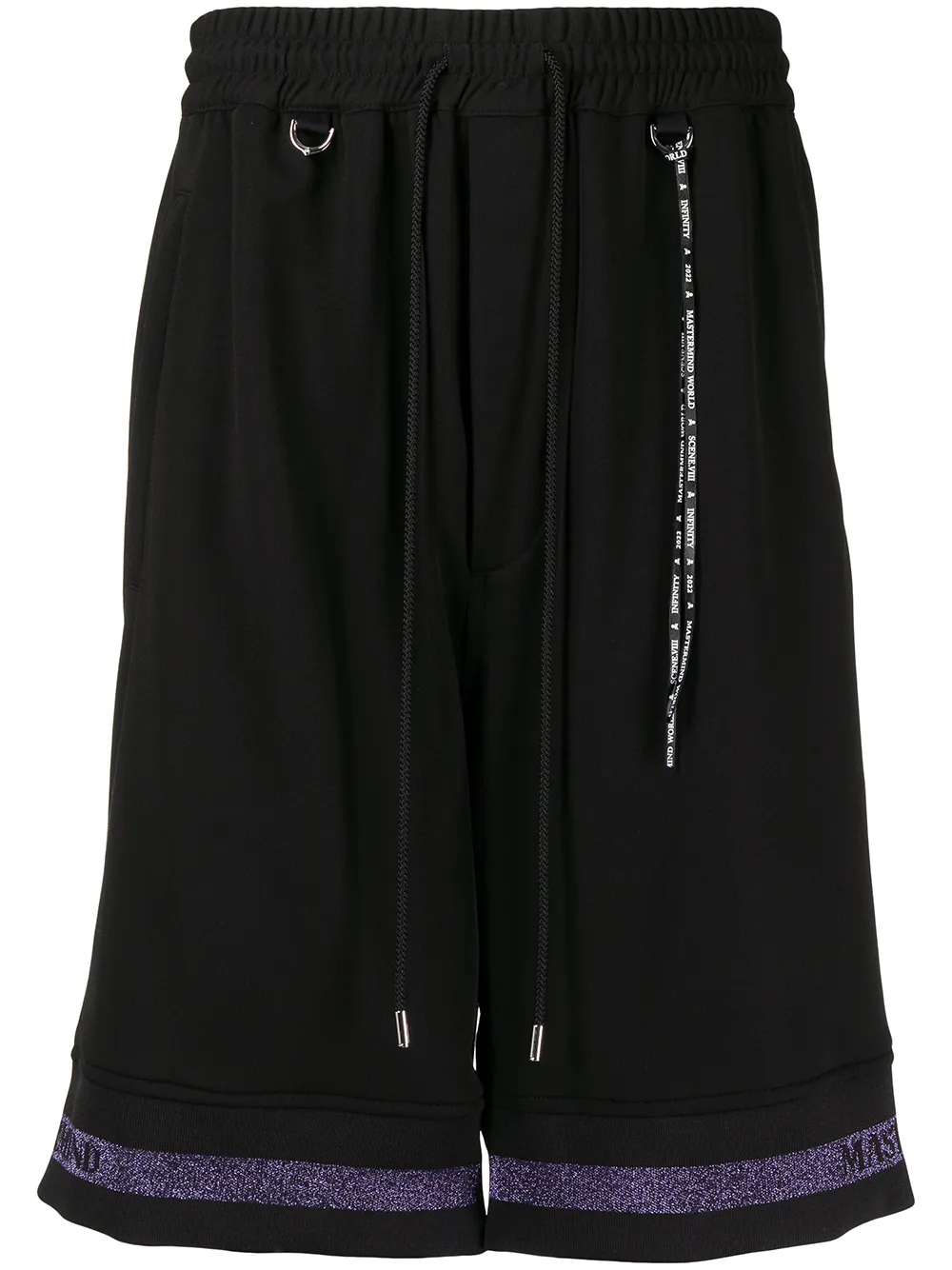 

Mastermind World bermudas con calavera estampada - Negro