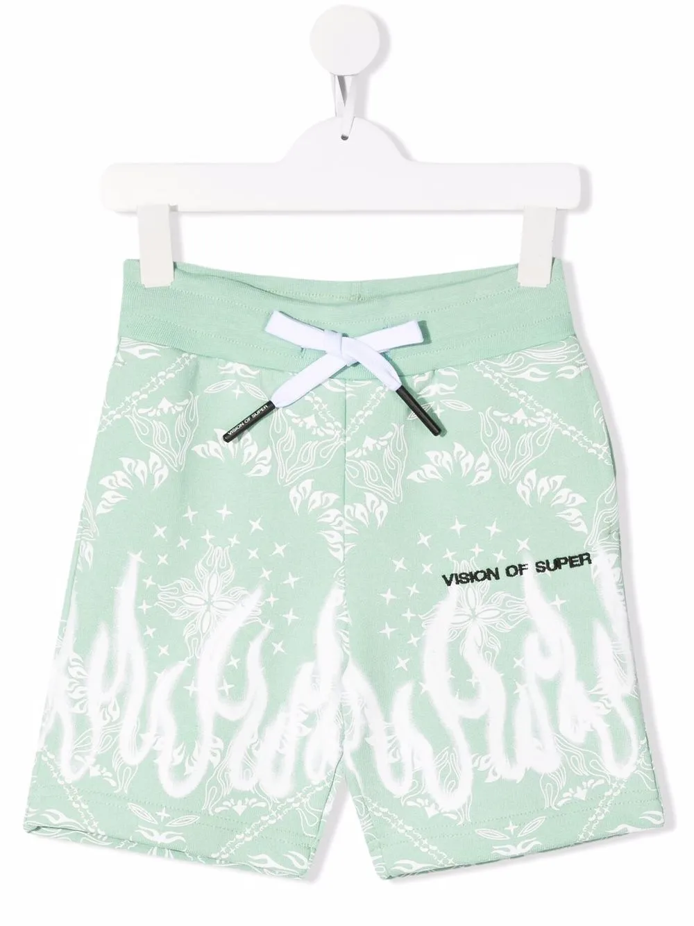 

Vision Of Super Kids shorts con motivo de bandana - Verde