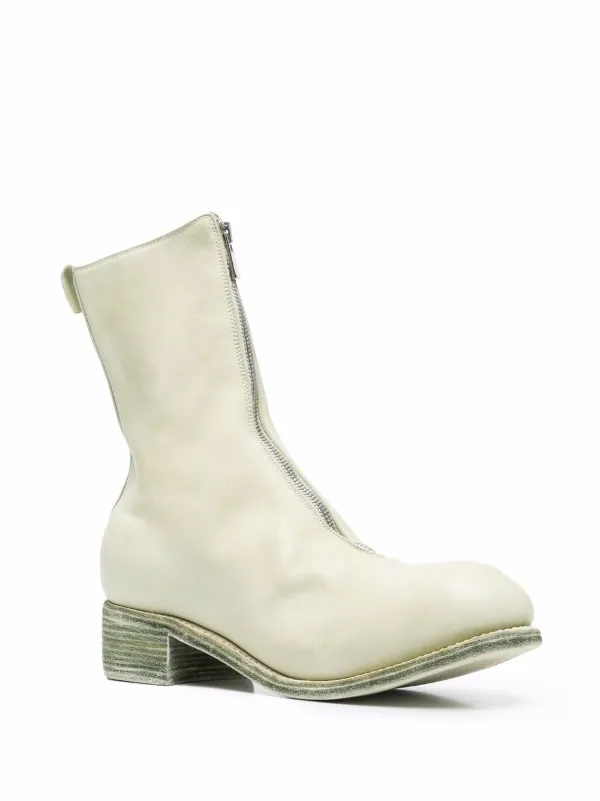 Guidi front-zip round-toe Boots | Neutrals | FARFETCH AO