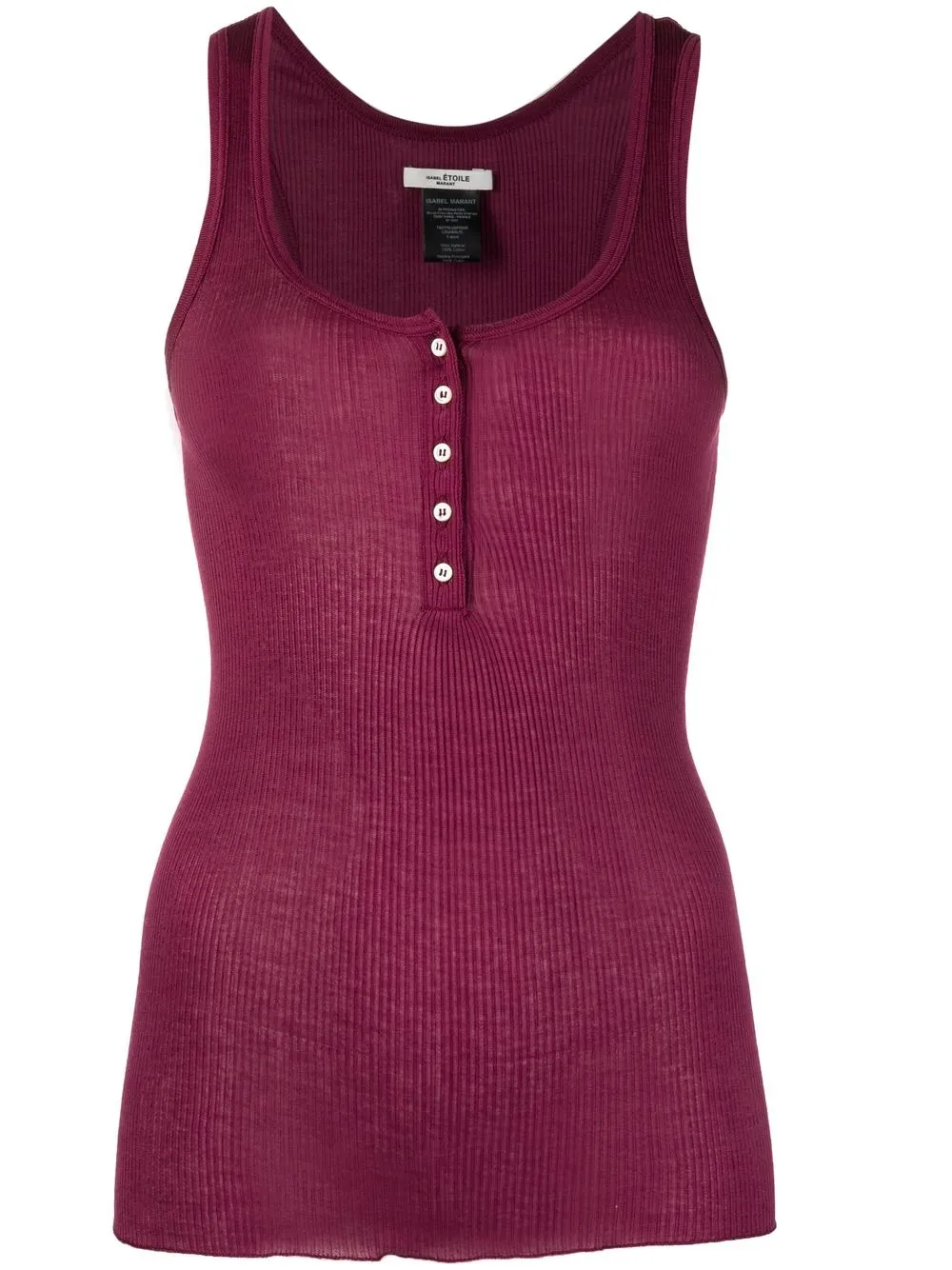 

Isabel Marant Étoile Louisalic ribbed scoop neck vest - Pink