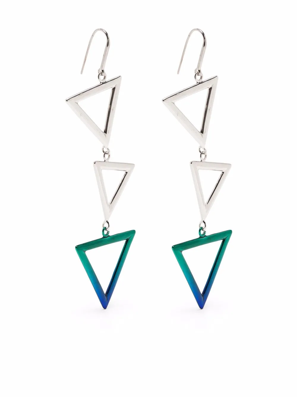 

Isabel Marant aretes con diseño triangular - Azul