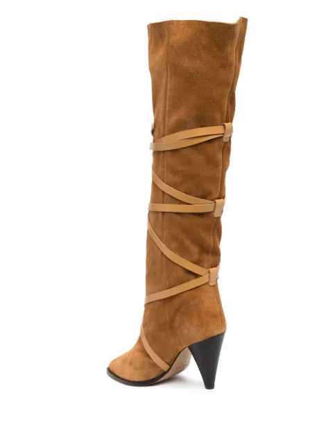 ISABEL MARANT lace-up suede boots BT026522E027S - 2