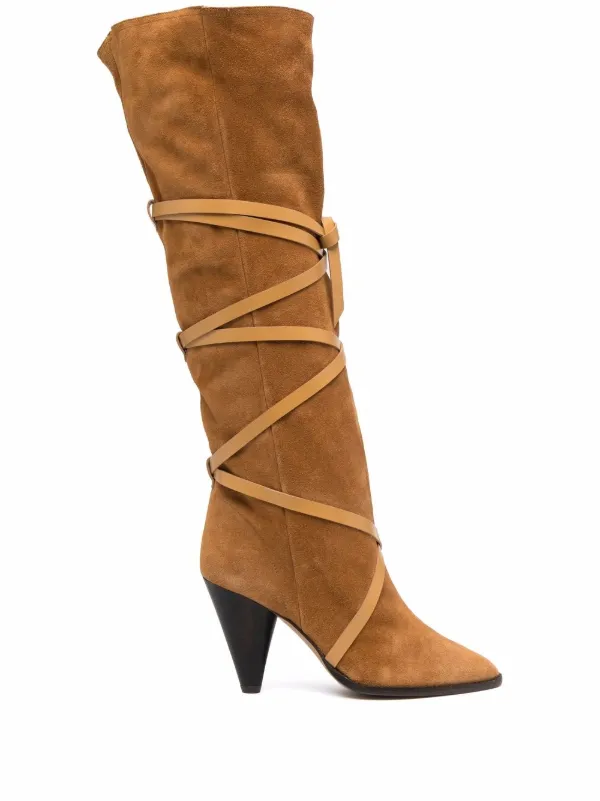 Isabel marant cone heel boots top