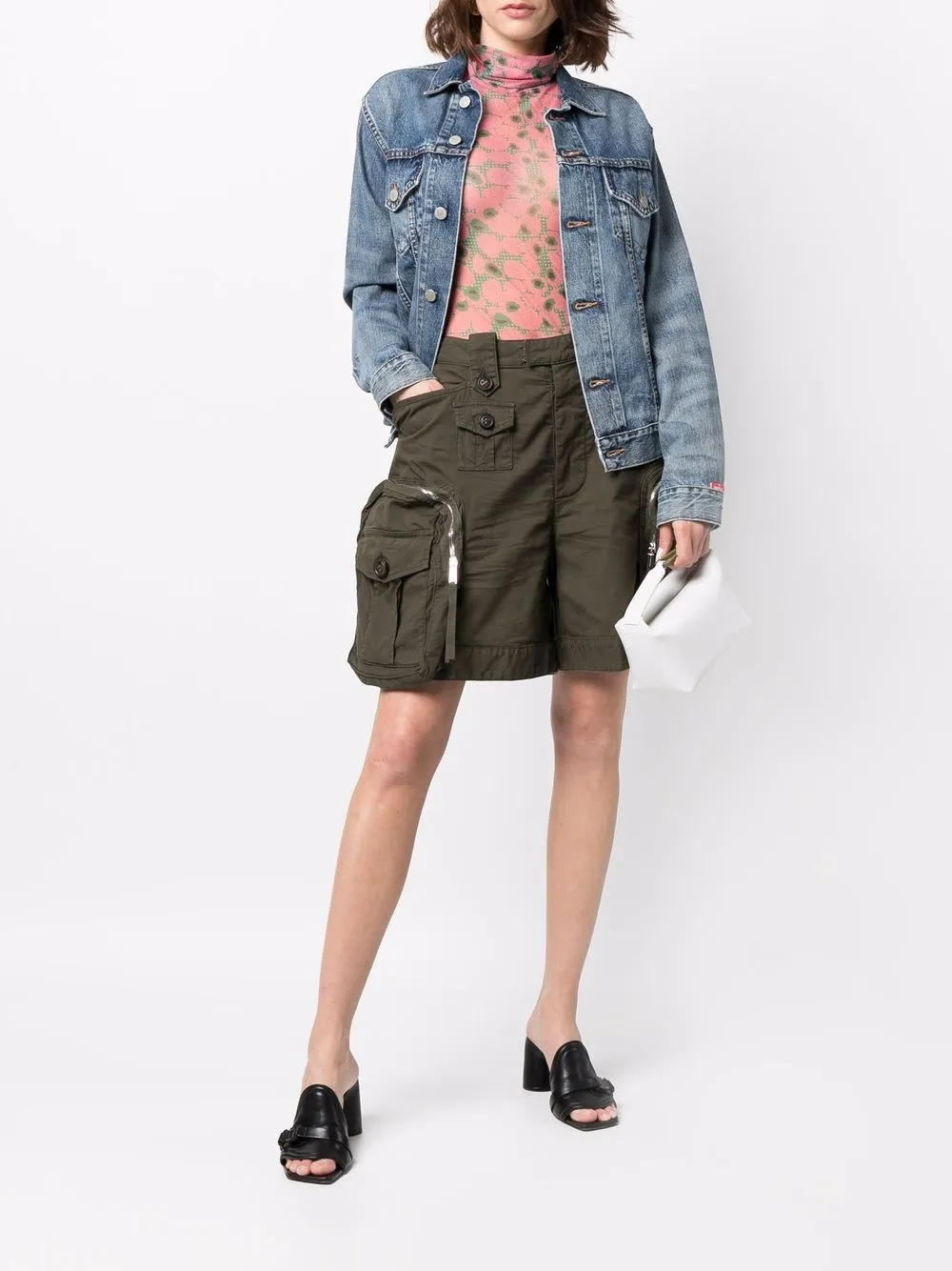 Image 2 of Dsquared2 maxi-pocket loose-fit shorts