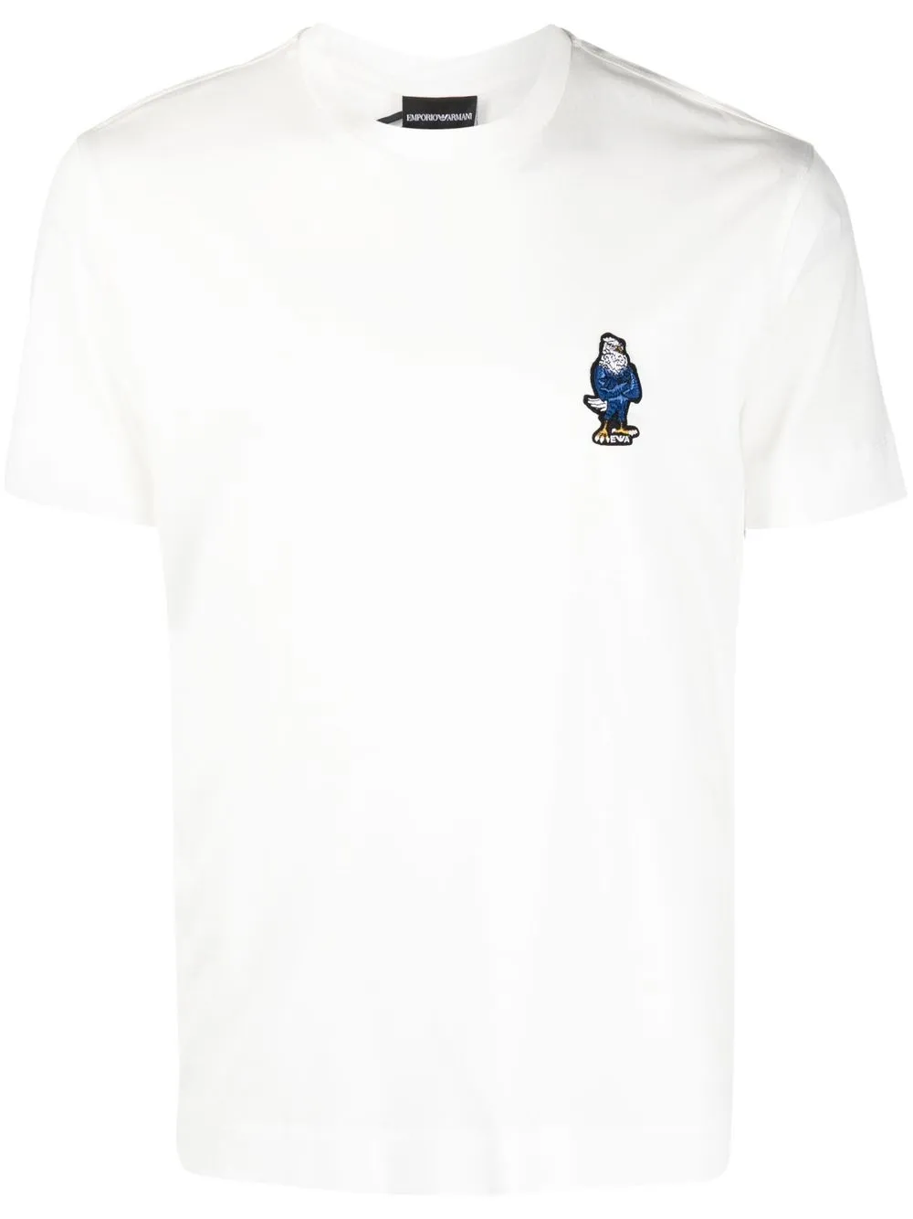 

Emporio Armani playera con parche del logo - Blanco