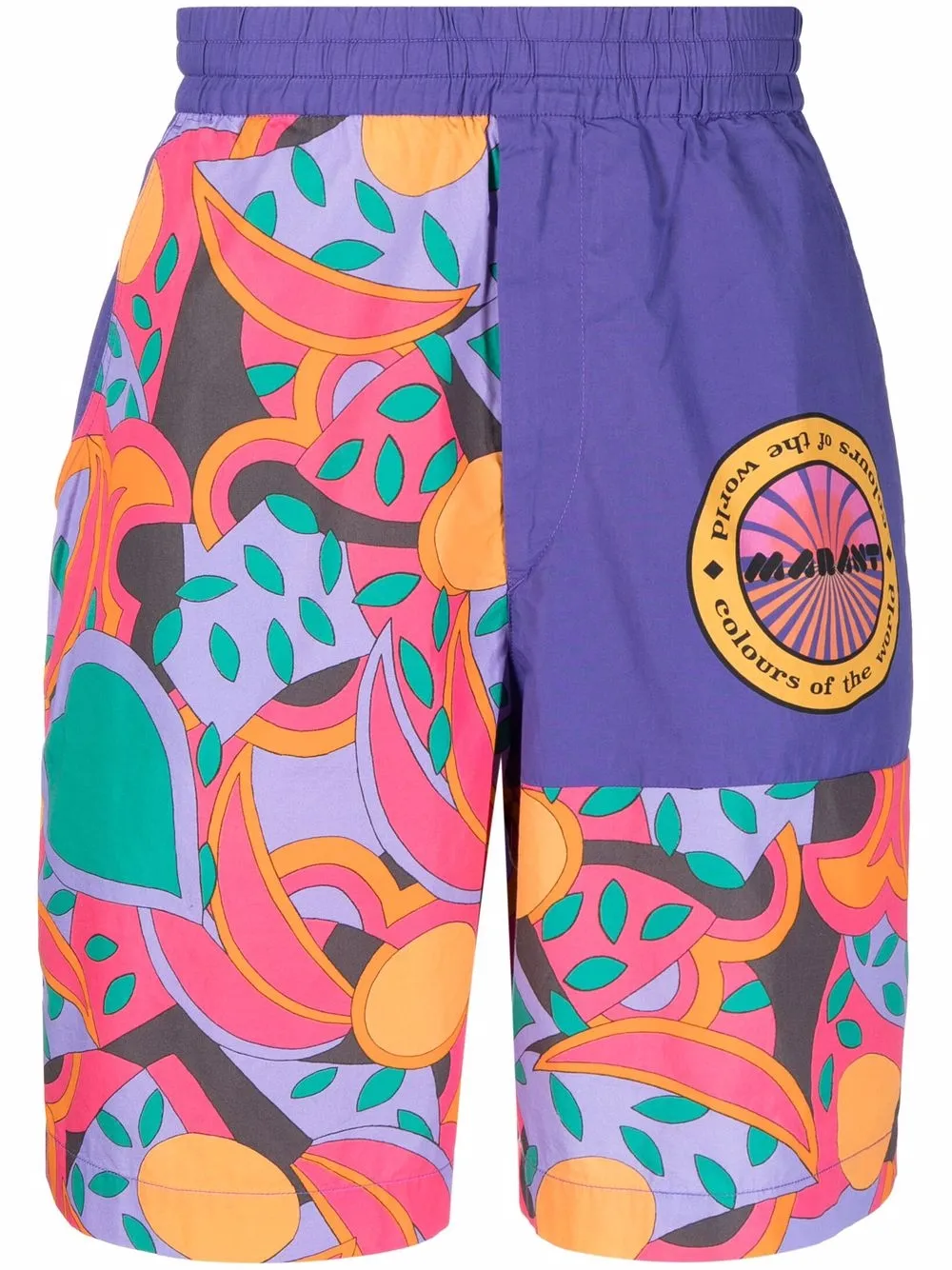 

Isabel Marant shorts de tiro alto - Morado