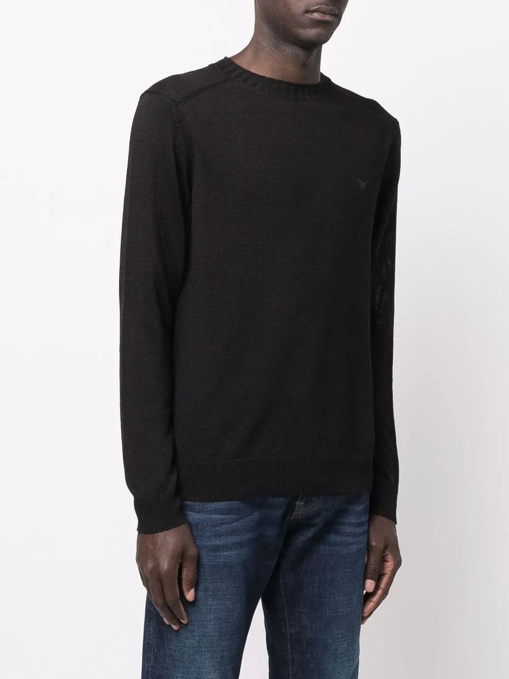 emporio armani 纬平针亚麻毛衣 图 3